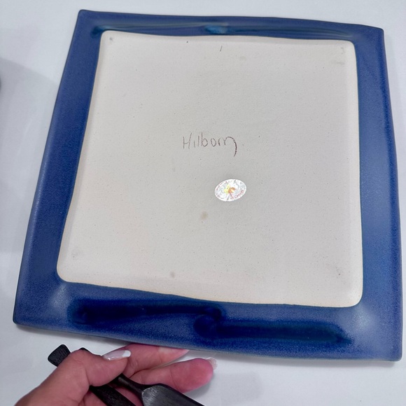 Hilborn Pottery, Three Piece Set with spoon and knife. - Picture 5 of 6